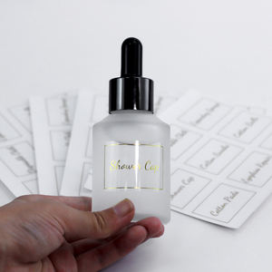 Étiquette autocollante personnalisée, impression personnalisée, logo transparent, imperméable, feuille d'or transparente, étiquette carrée ronde pour pot cosmétique - Product Image 2