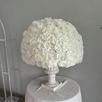 F-FC010 Boule de fleurs en soie moderne de haute qualité de 80 cm, centre de table rose, décoration de mariage