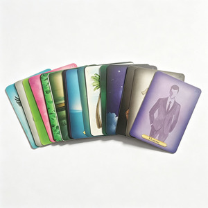 Jeu de cartes Oracle personnalisées en français, cartes de divination célestes étoiles et lune, impression dorée, cadeau spirituel, vente en gros - Product Image 2