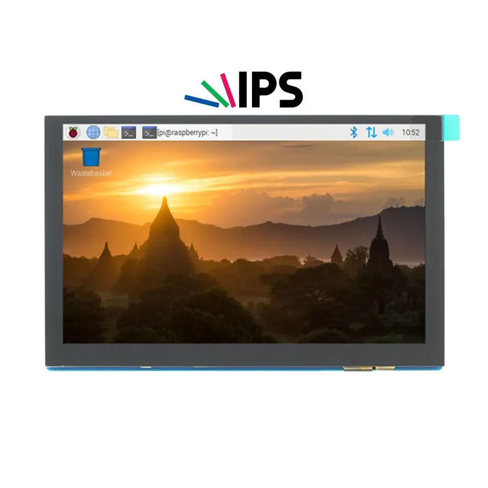 Multi-Touch แผงสัมผัสแบบ Capacitive,หน้าจอ LCD โมดูลจอแสดงผลสำหรับ Raspberry Pi ขนาด5.0 "5นิ้ว800*480 IPS TFT MIPI