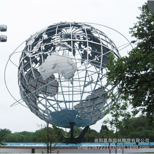 Escultura de Globo de Acero Inoxidable, Moderna, Decorativa para Exteriores, Jardín, Paisaje, Plaza, Instalación Artística, Diseño Duradero - Product Image 3