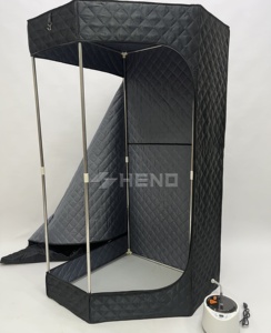 Sauna de Vapor Húmedo Pentagonal de Diseño Moderno de 3L, Carpa de Sauna Interior para Relajación, Estufa Plegable para Apartamentos y Villas - Product Image 3