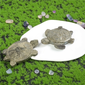 Oferta Especial: Figura de Tortuga de Pirita, Regalo Espiritual de Cristal Tallado Multimaterial para Sanación - Product Image 5