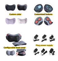 Ensemble de voyage et de bureau pour la relaxation : Masque de sommeil en soie et oreiller de massage pour le cou – Cadeaux d'entreprise en gros