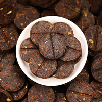 Thé fermenté compressé naturel du Yunnan, mini-gâteau de riz gluant mûr, thé Shu Pu-erh