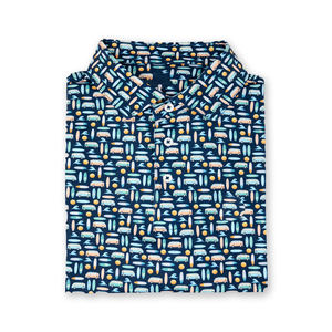 เสื้อโปโลกอล์ฟผ้าโพลีเอสเตอร์ผ้าสแปนเด็กซ์แห้งเร็วเสื้อโปโลปักลายตามสั่ง - Product Image 4