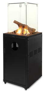 Juego <span class=keywords><strong>de</strong></span> 5 Chimeneas <span class=keywords><strong>de</strong></span> Vidrio Templado Negras para Uso en Exteriores y Jardines, Diseño Compacto, <span class=keywords><strong>Chimenea</strong></span> <span class=keywords><strong>de</strong></span> Gas Independiente <span class=keywords><strong>de</strong></span> Alta Resistencia al Calor con <span class=keywords><strong>Piedra</strong></span> <span class=keywords><strong>de</strong></span> Vidrio - Product Image 3