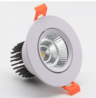 Plafonnier encastré rond en aluminium de haute qualité pour intérieur, avec LED COB, spot lumineux