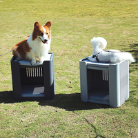 Abri pour animaux domestiques, petit chiot, niche pour chiens et chats, en plastique, petite maison pour l'extérieur et l'intérieur, vente en gros,