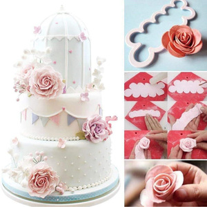 Rose And Carnation Fondant Cake Mold Set 3Pcs Flower Embossing For Cake Decorating - Product Image 4