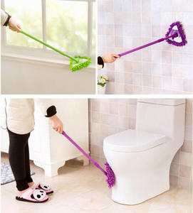 Mini limpiador de trapeador Triangular Lazy Mop Limpieza de suelo Fregona plana con mango mágico extensible Limpieza de interiores Escoba plana - Product Image 5