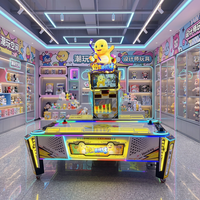 Jeu d'arcade de hockey aérien Nailong personnalisable avec lumières RGB, compteur de scores, en métal et acrylique, pour divertissement intérieur rentable