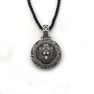Collar con Colgante de Oso <span class=keywords><strong>Veles</strong></span> Vikingo Eslavo, Amuleto Nórdico, Joyería para Hombre - Product Image 1