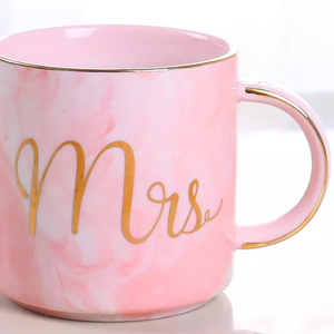 Miss Mr Ms stampa tazza di ceramica marmo tazza da caffè tazza di latte per regalo - Product Image 5