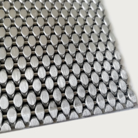 Grillage en acier inoxydable robuste à profil ovale, couleur personnalisée pour les murs des cabines d'ascenseurs, les comptoirs de réception et les intérieurs
