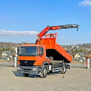 Camion grue d'occasion Mercedes-Benz Axor 1828 4x2 de 2007 avec flèche hydraulique et benne basculante - Product Image 1