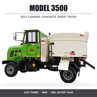Achetez maintenant un camion malaxeur à béton de 3m3 auto-chargeant pour les projets d'infrastructure