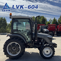 Tracteur agricole polyvalent 60 CV 4x4 à moteur diesel avec rotoculteur pour travaux en zone montagneuse et en verger