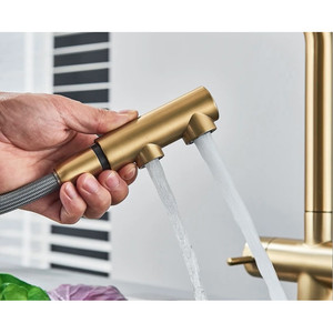 Кран кухонный трехсторонний из нержавеющей стали - Product Image 4