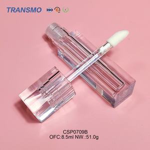 Emballage de tube de brillant à lèvres de 7 ml, tube de brillant à lèvres transparent carré, tubes de brillant à lèvres et d'huile à lèvres de 8,5 ml, gros pinceau, tubes de brillant à lèvres vides, vérifiés - Product Image 6