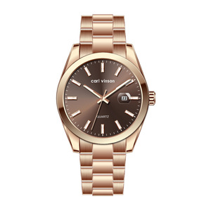 Venta al por mayor Pareja Relojes Luminosos a prueba de agua Relojes de cuarzo Elegantes Relojes de pulsera de negocios con correas de acero - Product Image 1