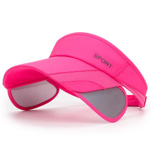 Casquette de soleil à visière incurvée en PVC pour sports de plein air d'été pour femmes, décontractée, pour le cyclisme, ajustable, imprimée - Product Image 4