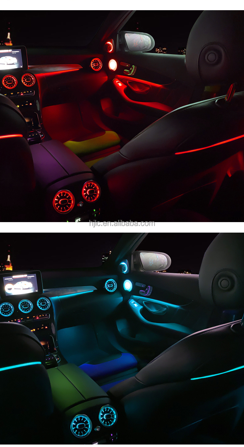 Luces LED Interiores Para Mercedes Clase C W205 / S205 (2014) - Iluminación De Pie, Espejo Y Maletero