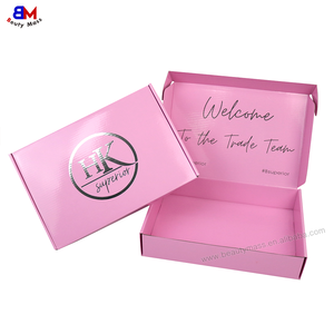 Гофрированный подарок парик бумажная коробка для хранения ювелирных изделий парики упаковочная коробка Роскошная Складная рассылка печатная коробка для наращивания волос - Product Image 4