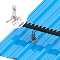 Accessoires de montage solaire en gros pour toitures : Supports de fixation solaires en acier, pinces de fixation pour toitures métalliques et toitures trapézoïdales