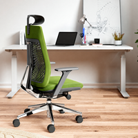 Chaise de bureau commerciale moderne, chaise de bureau ergonomique avec support réglable, solution saine pour la position assise
