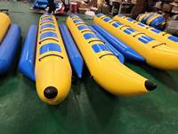 Bateau banane gonflable de surf de l'eau personnalisé d'usine 5 stations de surf poisson volant de remorquage gonflable