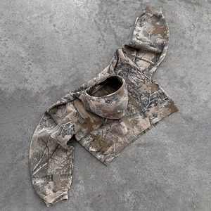 Tùy chỉnh camoflouge áo chất lượng cao Cotton reals cây in ấn người đàn ông cổ điển đau khổ Camo Hoodie - Product Image 4