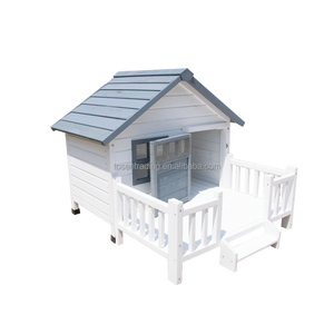 Caseta para Perros de Madera Maciza de Lujo para Exteriores, Resistente al Agua, Tipo Villa, Extra Grande, Muebles para Perros - Product Image 1