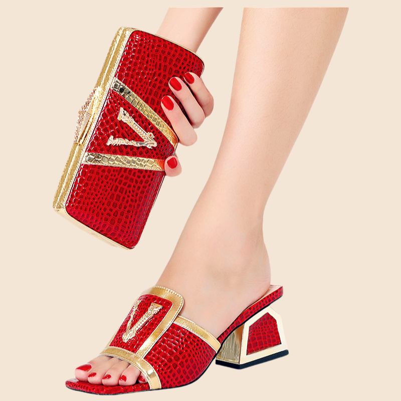 High Heels Large Size Slippers Ladies Summer High Heel Shoes Size