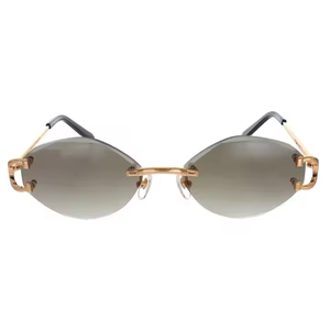Luxury Solid Pattern Diamond Framed Sunglasses with Soft <b>Nose</b> Pads Eco-Friendly Lightweight Build for <b>Long</b> Wear Enjoyment - Product Image 3