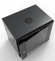 Armoire de serveur en acier 4U de 19 pouces avec serrure pour rack de serveur, en stock, armoire murale soudée