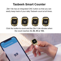 Anillo Inteligente Tasbih Islámico Musulmán 2026 con Control por Aplicación, Monitor LED y Contador de Oraciones