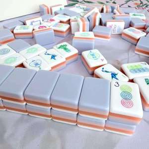 Exclusive Custom Lavender purple <b>Mahjong</b> Tiles American Game Versions Acrylic <b>Mahjong</b> Tiles <b>Set</b> for Family Fun - Product Image 4