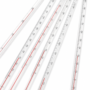 Thermomètre à alcool au <span class=keywords><strong>mercure</strong></span> <span class=keywords><strong>rouge</strong></span>, thermomètre à eau pour laboratoire - Product Image 4