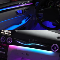 Para 2010-2015 mercedes-benz Clase E W212 lámpara de ambiente Interior de coche tamaño OEM LED Galaxy Rainbow Kit Symphony RGB luz ambiental