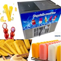 Duurzame commerciële ijslollymachine, 304 roestvrijstalen mallen, hoge capaciteit 2000 stuks/dag