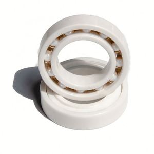 High-Speed Full Ceramic Bearing 6001 6002 6003 6004 2RS With Good Price ZRO2 Groove <b>Ball</b> Bearing Structure SI3N4 Material - Product Image 1