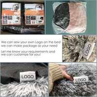 Super Soft Handmade Donut Haustier Hunde bett Großer Hund Warm Custom ized Fluffy Plüsch Bettwäsche Gummi Bentonit-Komfortabel Wasch bar