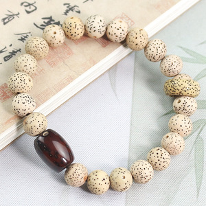 Star Moon Bodhi Seed Bracelet 9mm 21 Beads Unisex Religious Jewelry - Product Image 4