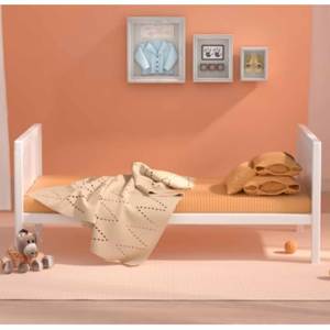 Cuna convertible portátil 3 en 1 de madera maciza con 6 ajustes de altura para uso en hospitales y escuelas - Product Image 6