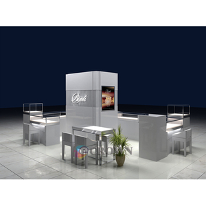 Kiosk Jewelry Gem showcase Jewellery Display Design <strong>Pl</strong> Split Kiosk Jewelry Display Cabinet Jewels showcase OEM - Product Image 4