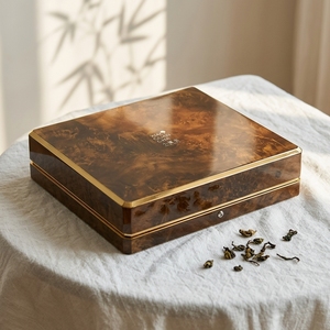 Luxury Wooden Gift Box for Dates Dried Fruits Chocolate and Tea | Natural Solid Wood Storage Container for <strong>Gourmet</strong> <strong>Food</strong> - Product Image 2