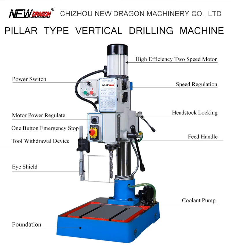 Z5025B  Vertical Drilling Machine  pillar type