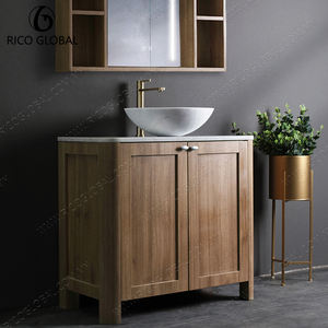 ขายส่งอ่างล้างหน้าคู่แบบโมเดิร์นทำจากเมลามีนลายหินอ่อน ขนาดสั่งทำได้ ลายเส้นหินธรรมชาติ สำหรับโครงการปรับปรุงโรงแรม - Product Image 2