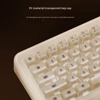 Keyboard Mekanik OEM YU01 RGB Baru Transparan Tri-Mode Baterai 3750mAh Polling Rate 1000Hz untuk Gaming yang Dapat Dikustomisasi